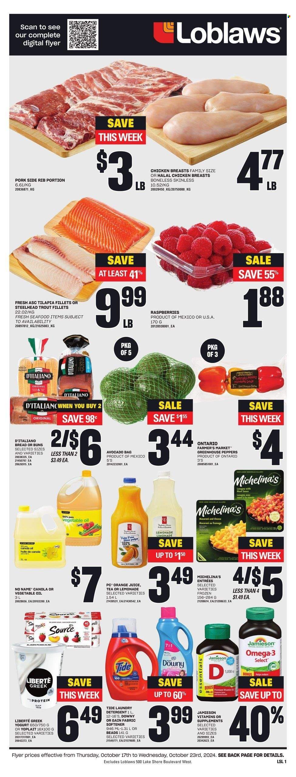 Loblaws flyer - October 17, 2024 - October 23, 2024. Page 1