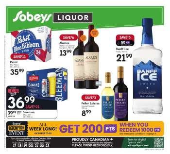 Sobeys Liquor Flyer - October 17, 2024 - October 23, 2024.