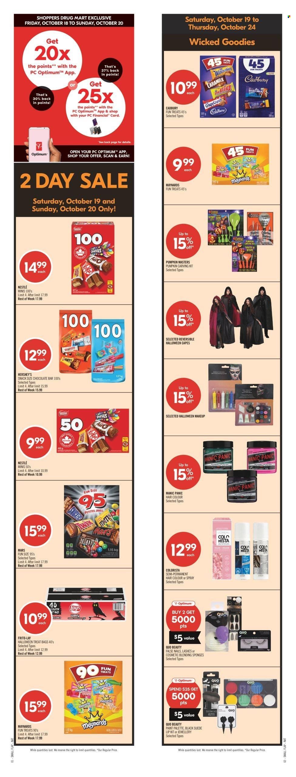 Shoppers Drug Mart flyer - October 19, 2024 - October 24, 2024. Page 1