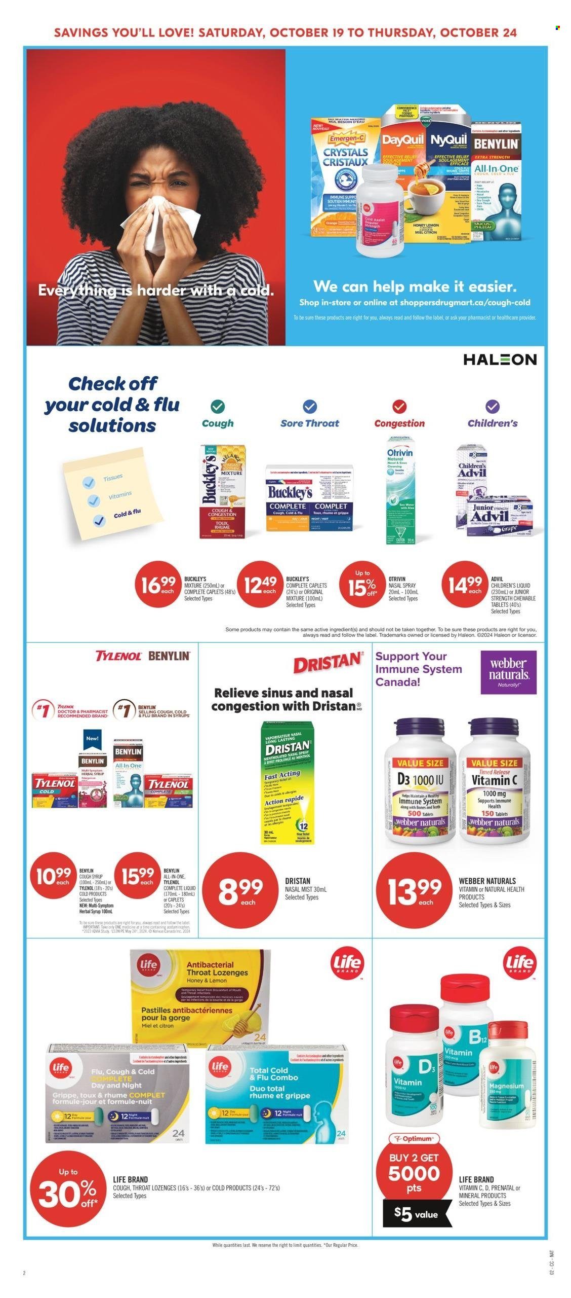 Shoppers Drug Mart flyer - October 19, 2024 - October 24, 2024. Page 19