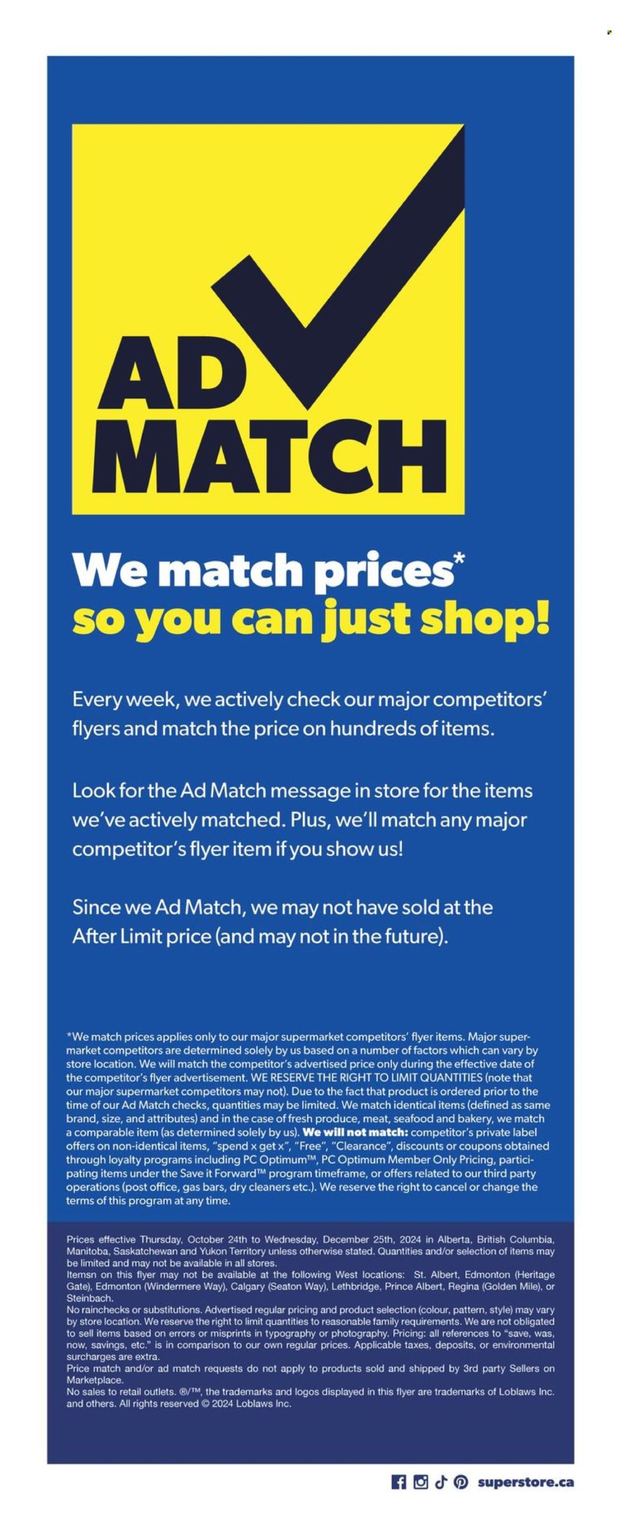 Real Canadian Superstore flyer - October 24, 2024 - December 25, 2024. Page 12