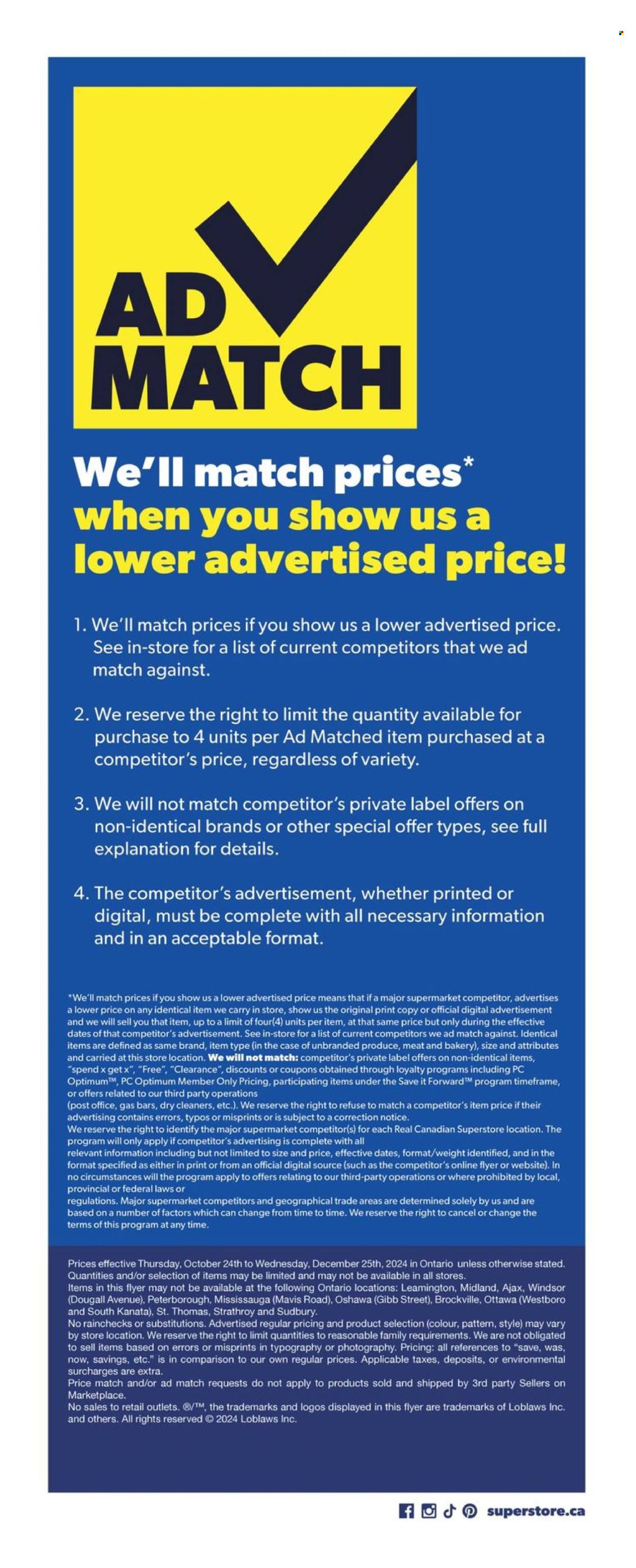 Real Canadian Superstore flyer - October 24, 2024 - December 25, 2024. Page 12