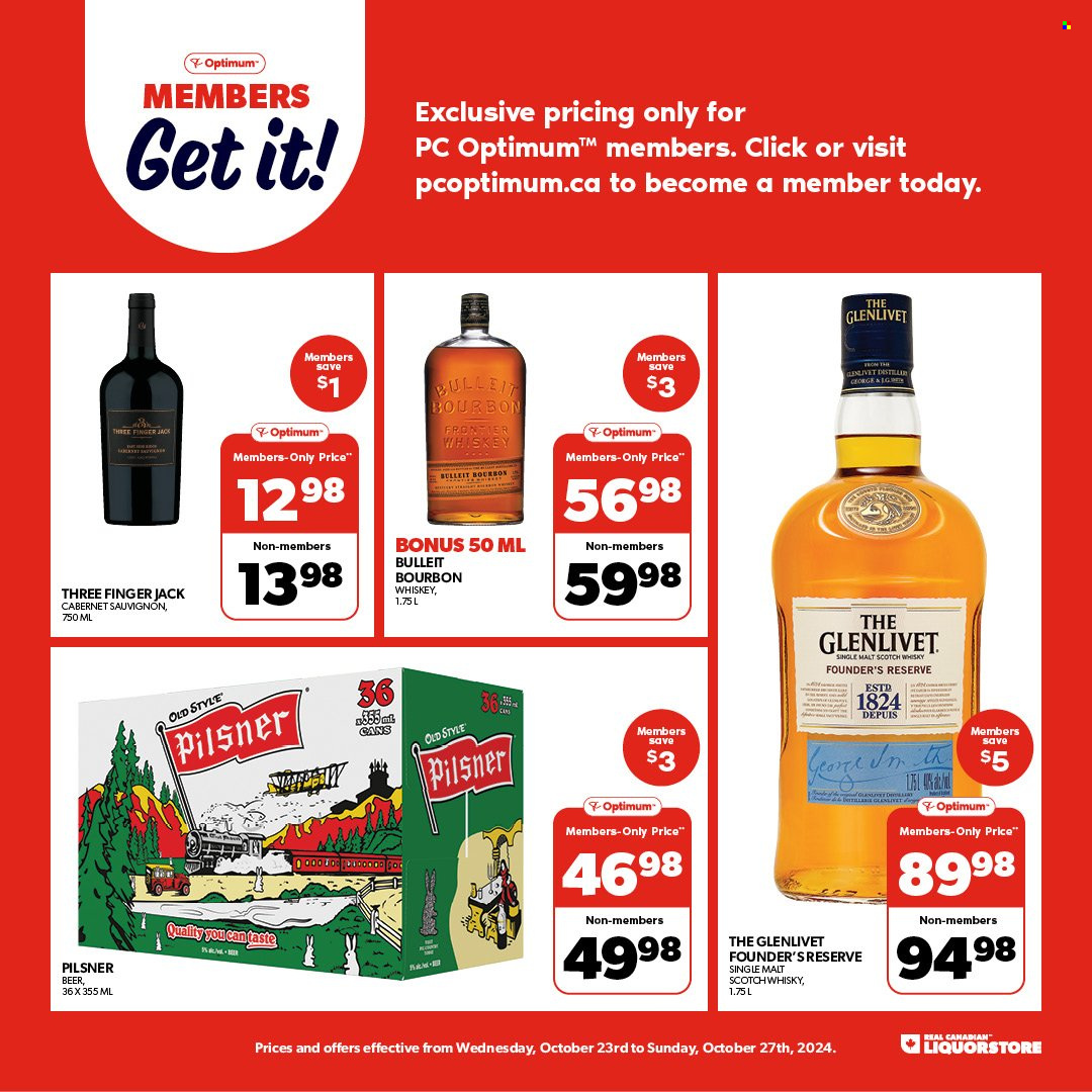 Real Canadian Liquorstore flyer - October 23, 2024 - October 27, 2024. Page 1