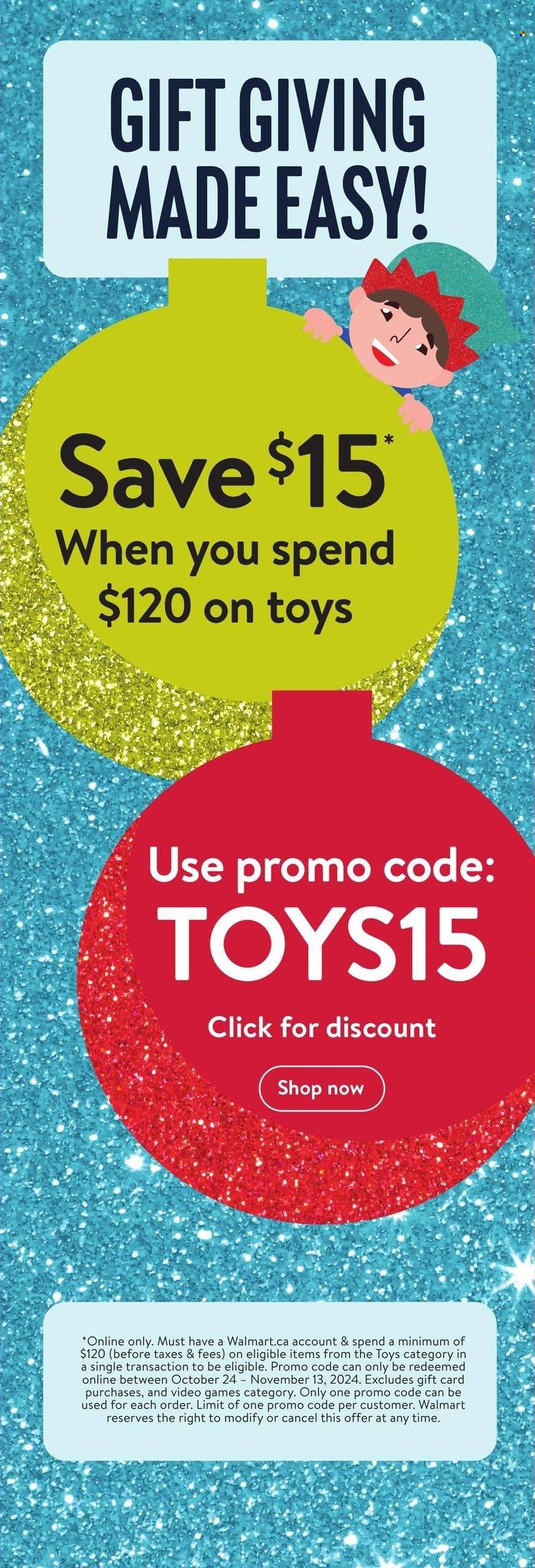 Walmart flyer - October 24, 2024 - December 24, 2024. Page 2