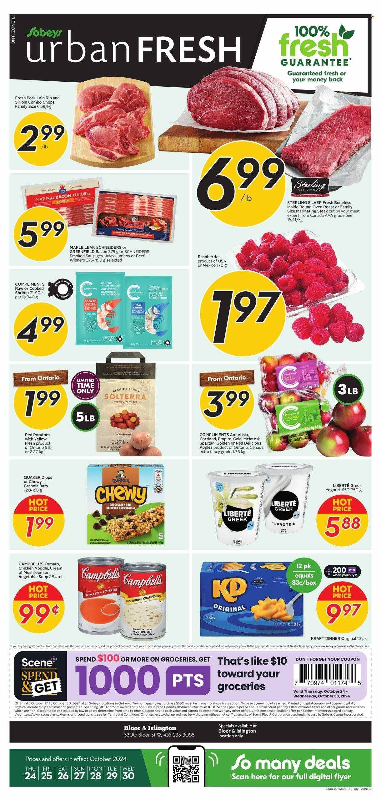 Sobeys Urban Fresh flyer - October 24, 2024 - October 30, 2024. Page 1