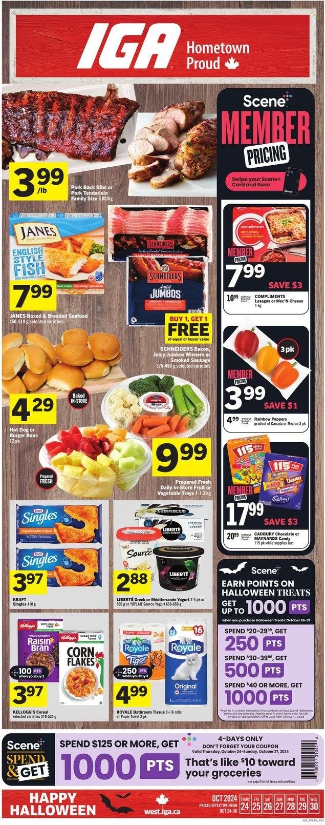 IGA flyer - October 24, 2024 - October 30, 2024. Page 1