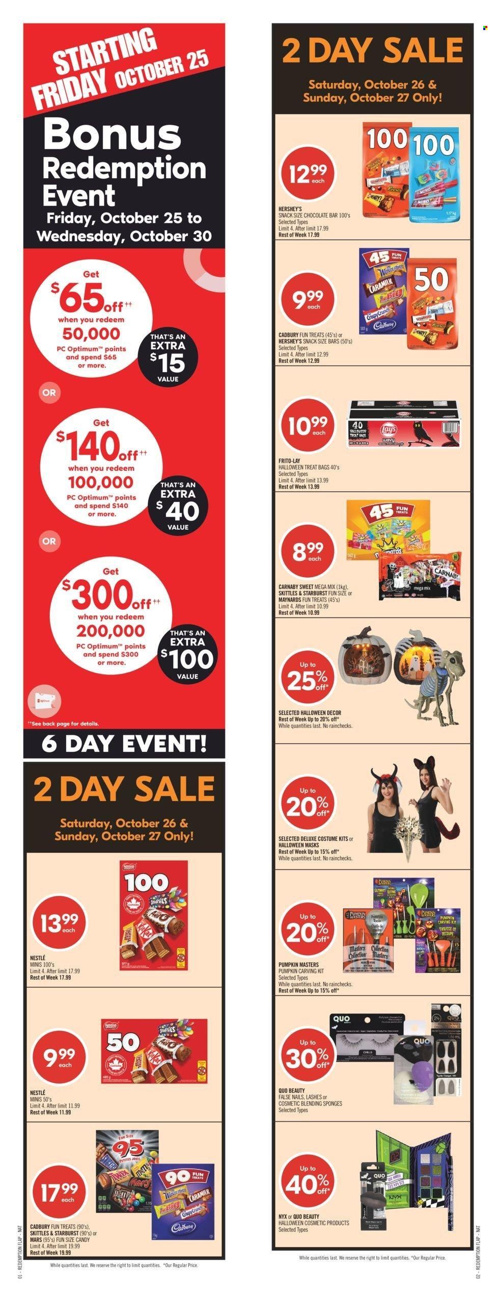 Shoppers Drug Mart flyer - October 26, 2024 - October 31, 2024. Page 1