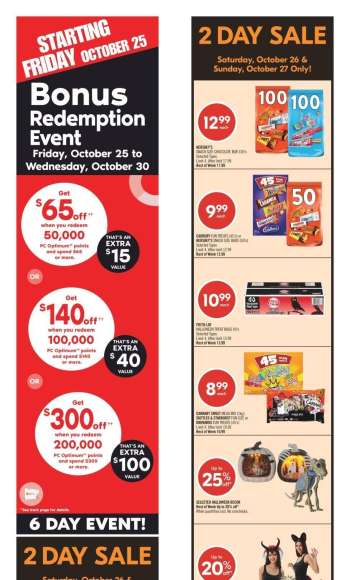 Shoppers Drug Mart Flyer - October 26, 2024 - October 31, 2024.