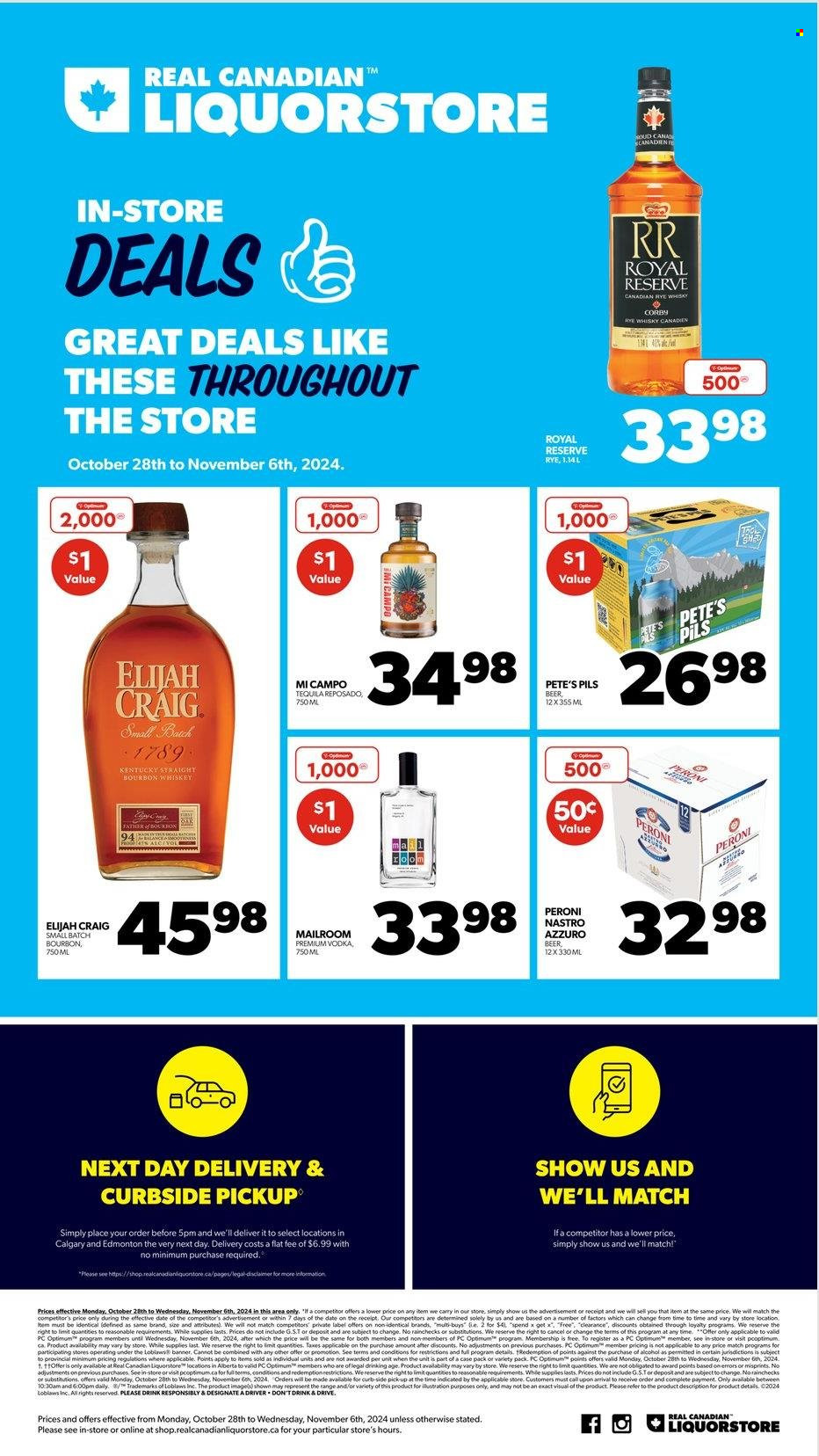 Real Canadian Liquorstore flyer. Page 1