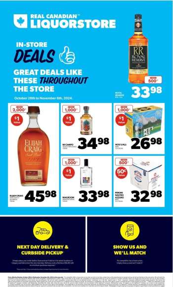Real Canadian Liquorstore Flyer - October 28, 2024 - November 06, 2024.