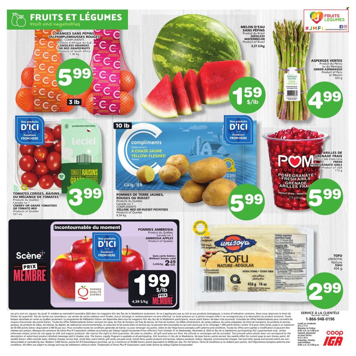 IGA flyer - October 31, 2024 - November 06, 2024. Page 7