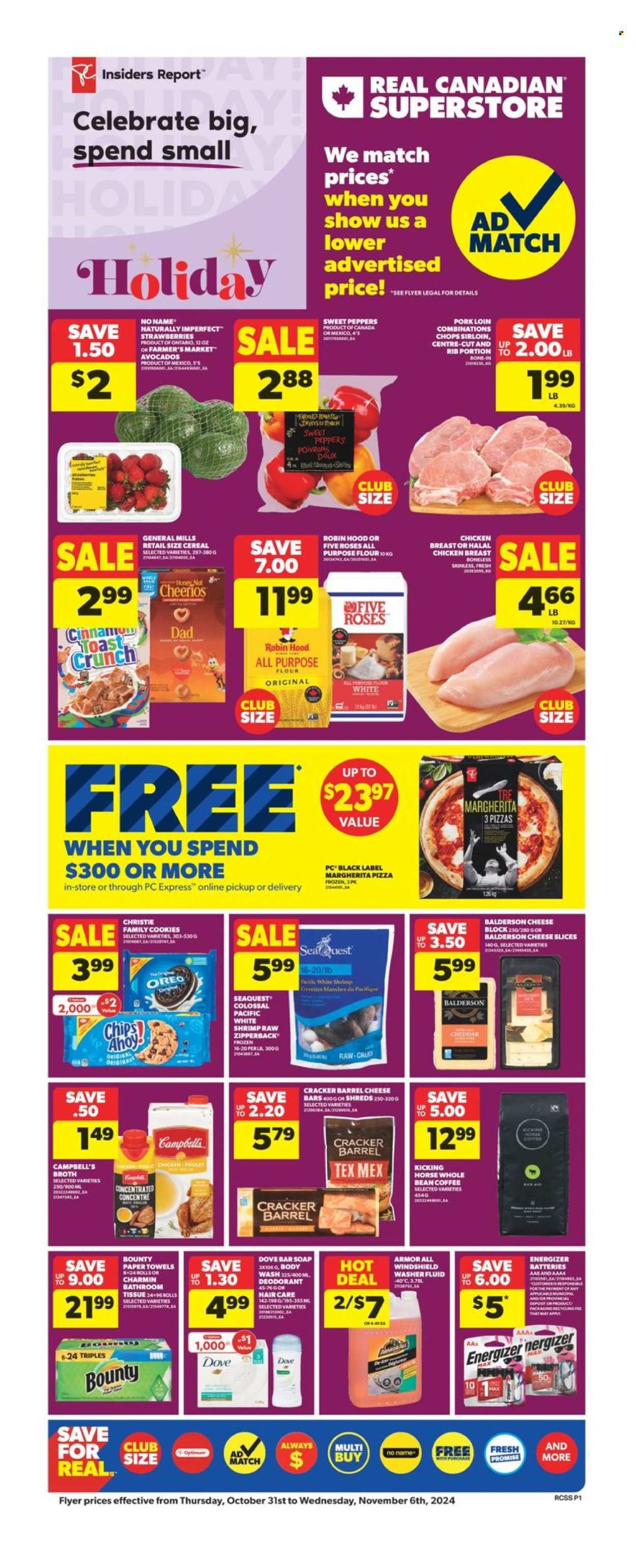 Real Canadian Superstore flyer - October 31, 2024 - November 06, 2024. Page 1