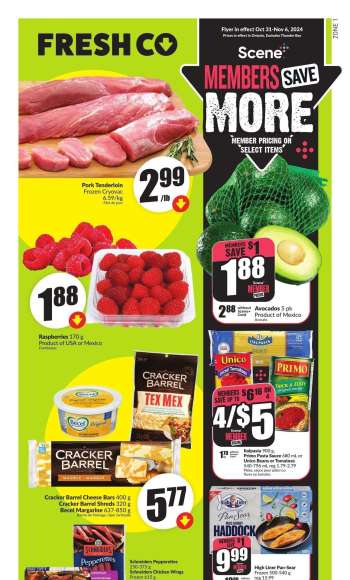 FreshCo. Flyer - October 31, 2024 - November 06, 2024.