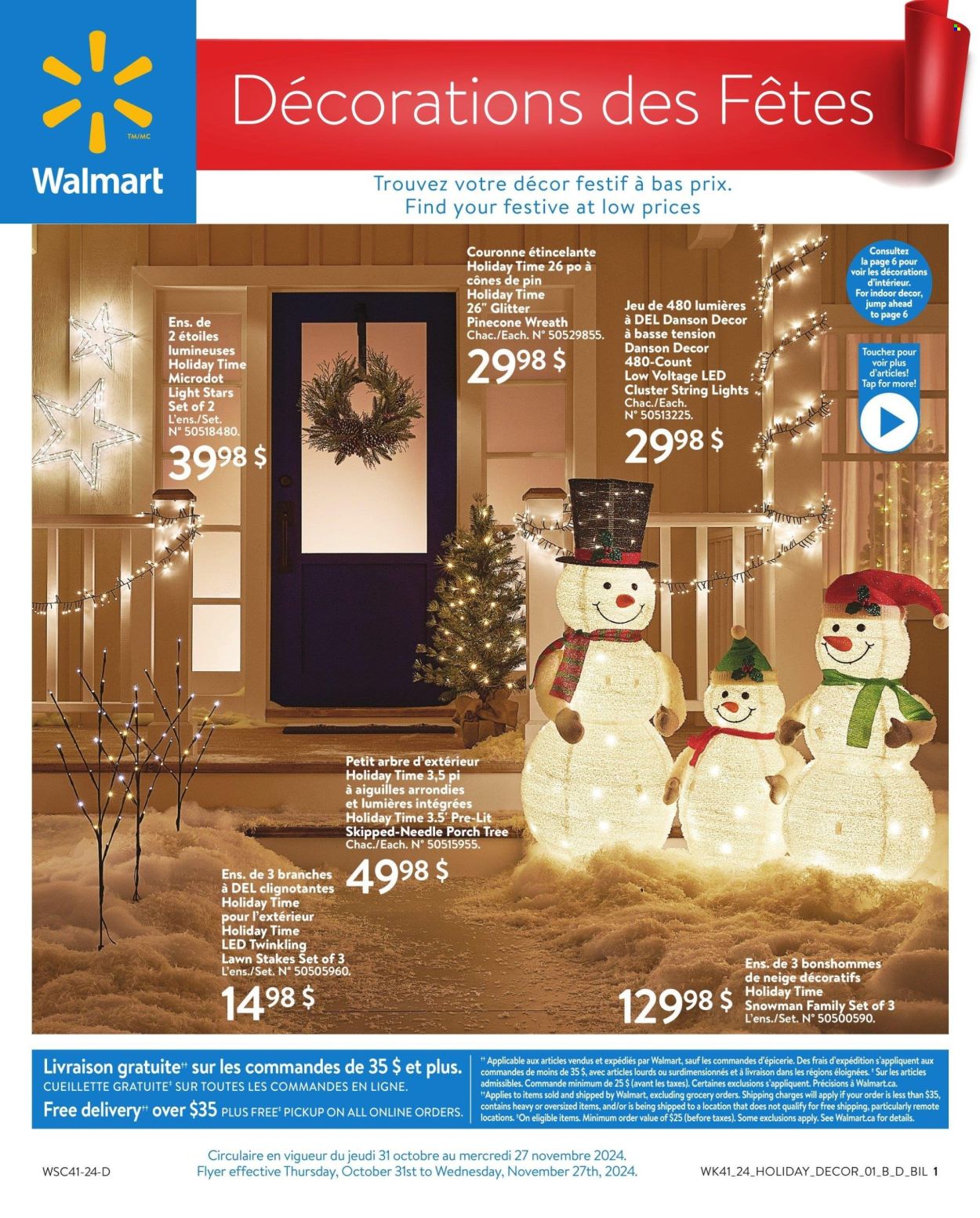 Walmart flyer - October 31, 2024 - November 27, 2024. Page 1