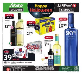 Sobeys Liquor Flyer - October 31, 2024 - November 06, 2024.