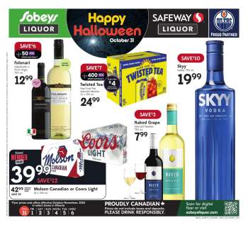 Sobeys Liquor Flyer - October 31, 2024 - November 06, 2024.