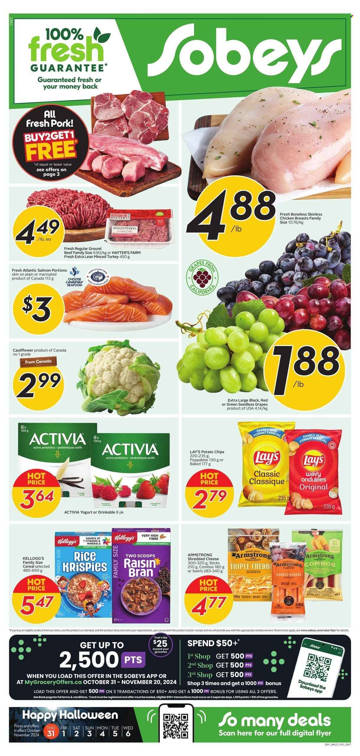 Sobeys flyer - October 31, 2024 - November 06, 2024. Page 1
