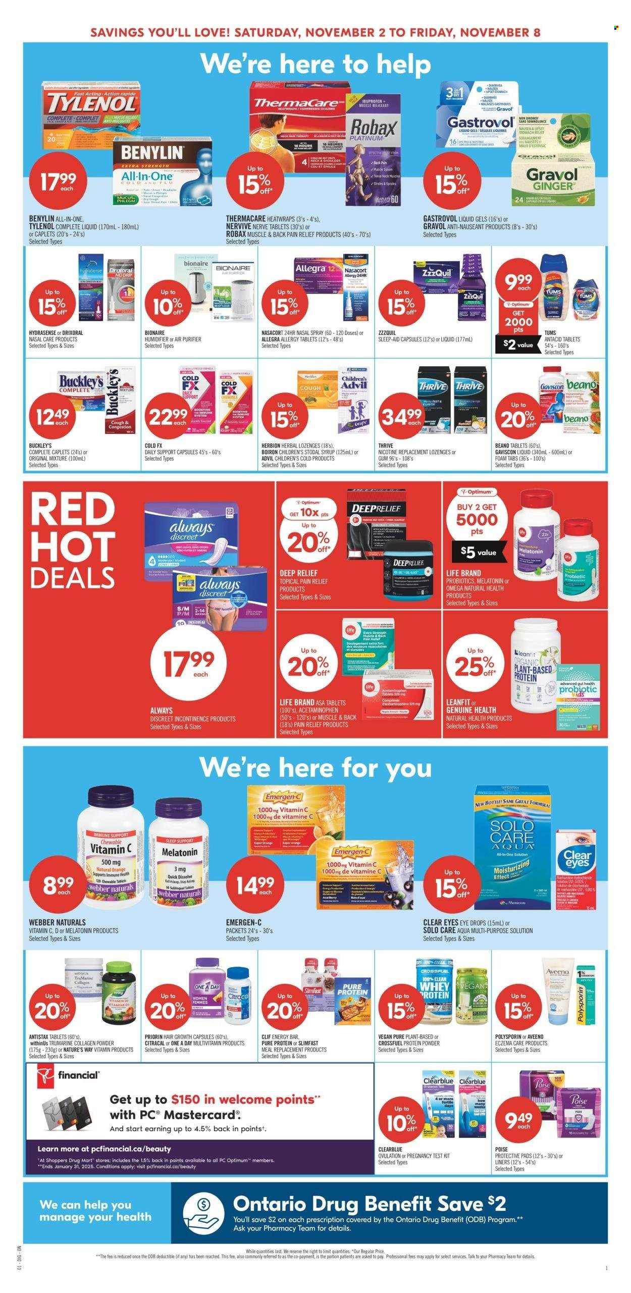 Shoppers Drug Mart flyer - November 02, 2024 - November 08, 2024. Page 4