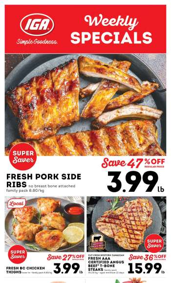 IGA Simple Goodness Flyer - November 01, 2024 - November 07, 2024.