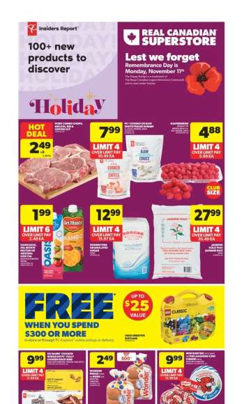 Real Canadian Superstore Flyer - November 07, 2024 - November 13, 2024.