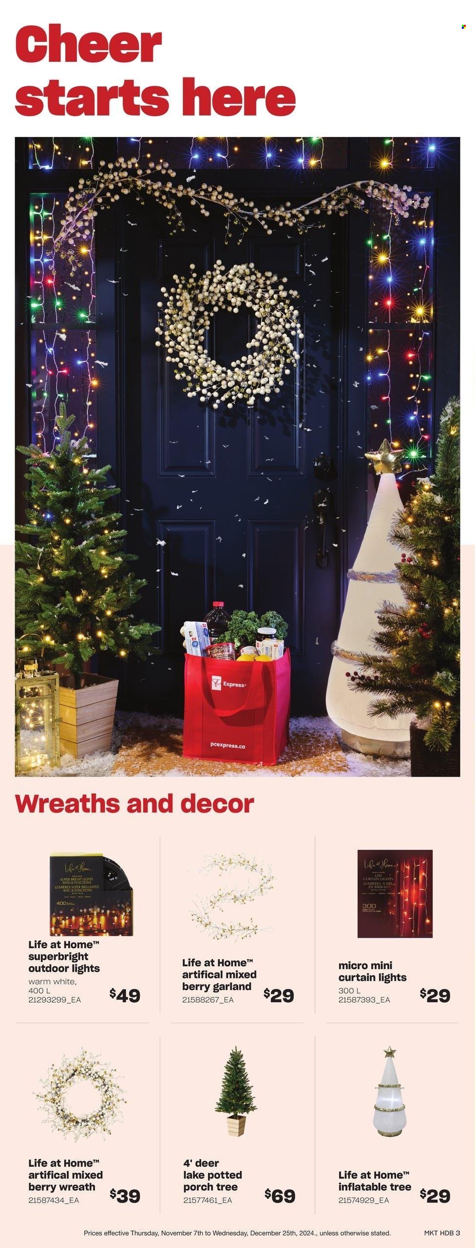 Loblaws flyer - November 07, 2024 - December 25, 2024. Page 3