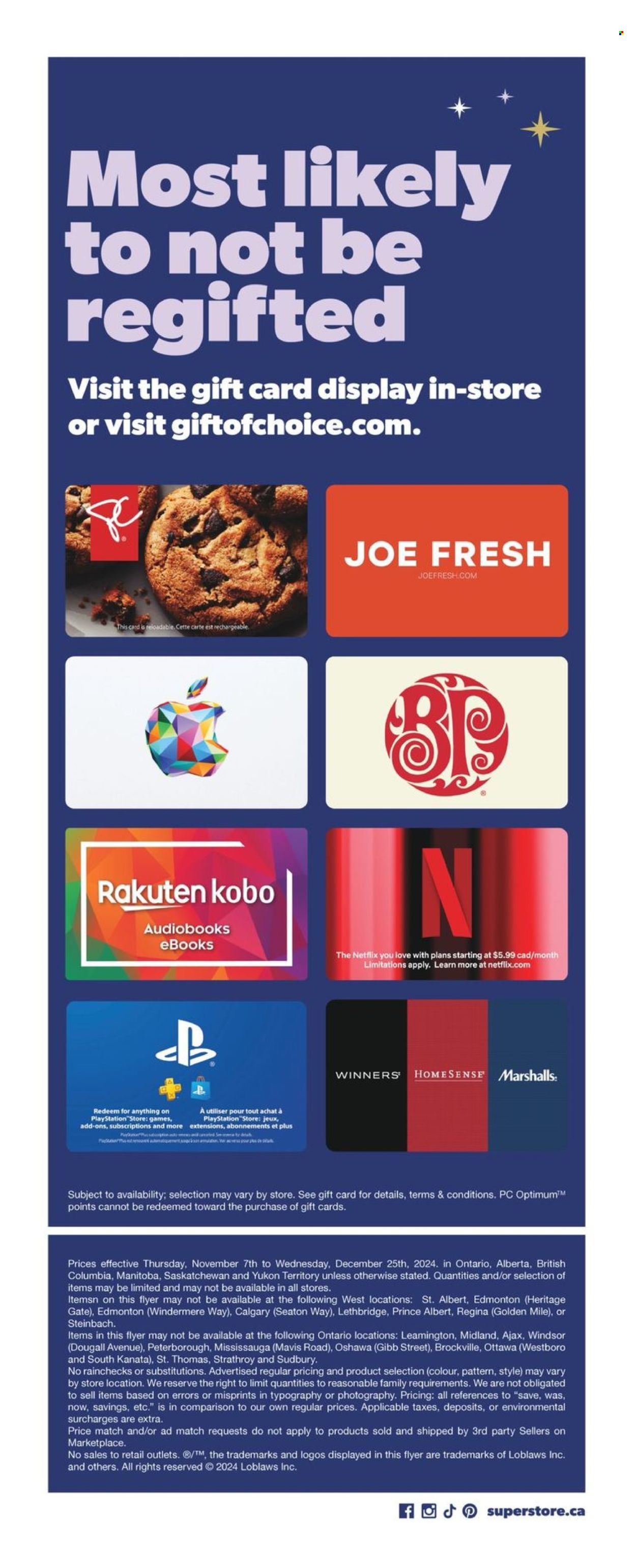 Real Canadian Superstore flyer - November 08, 2024 - December 25, 2024. Page 18