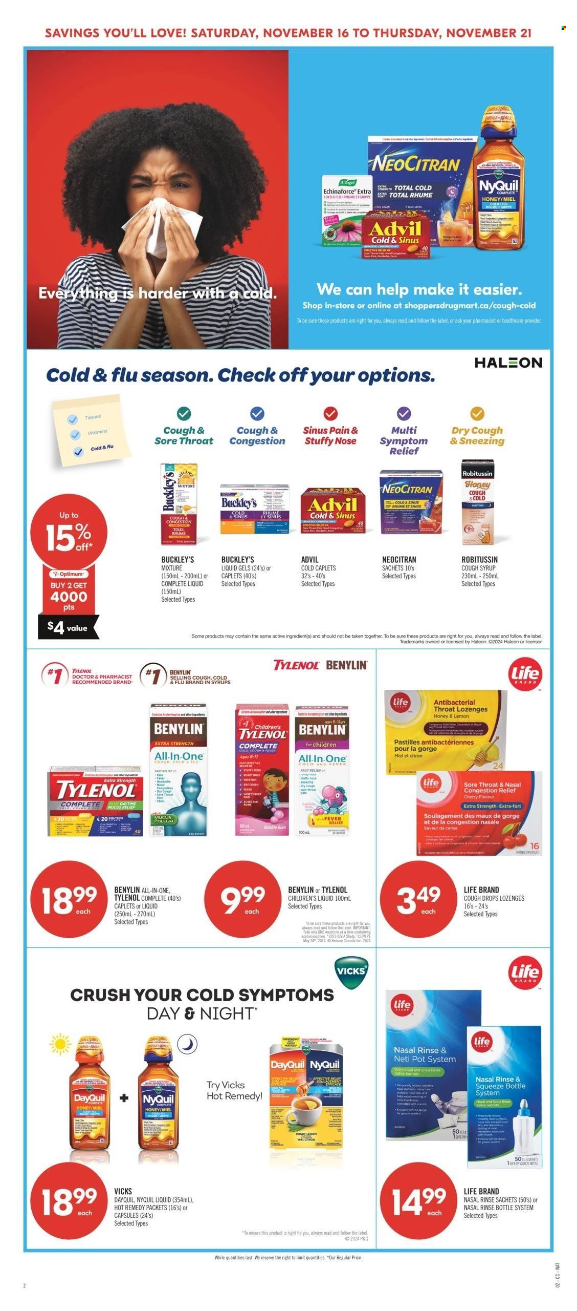Shoppers Drug Mart flyer - November 16, 2024 - November 21, 2024. Page 18