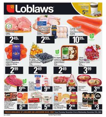 Circulaire Loblaws - 21 Novembre 2024 - 27 Novembre 2024.