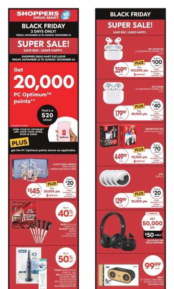 Circulaire Shoppers Drug Mart - 23 Novembre 2024 - 28 Novembre 2024.
