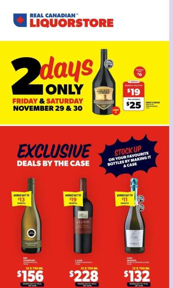 Real Canadian Liquorstore Flyer - November 27, 2024 - December 01, 2024.
