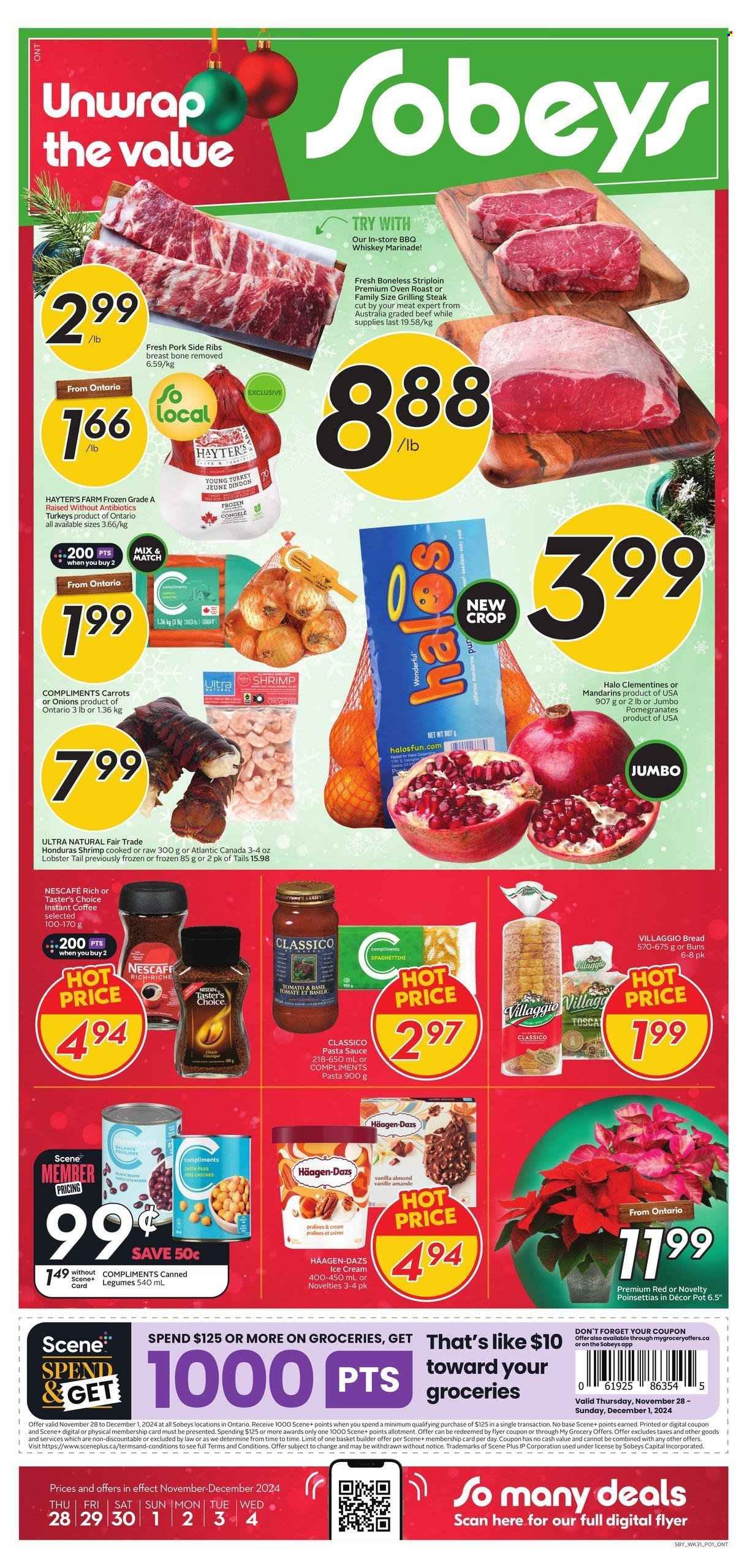 Sobeys flyer - November 28, 2024 - December 04, 2024. Page 1