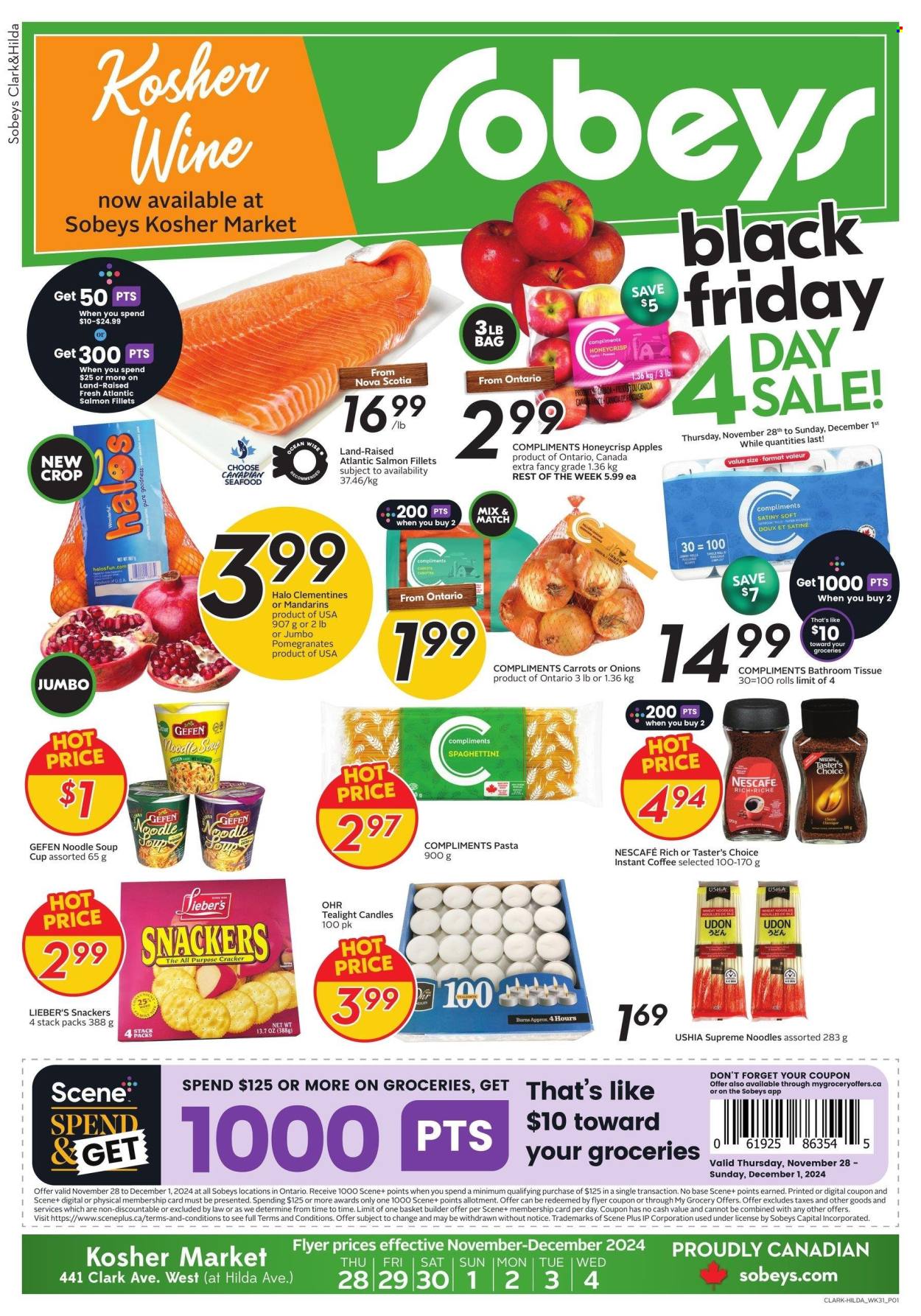 Sobeys flyer - November 28, 2024 - December 04, 2024. Page 1