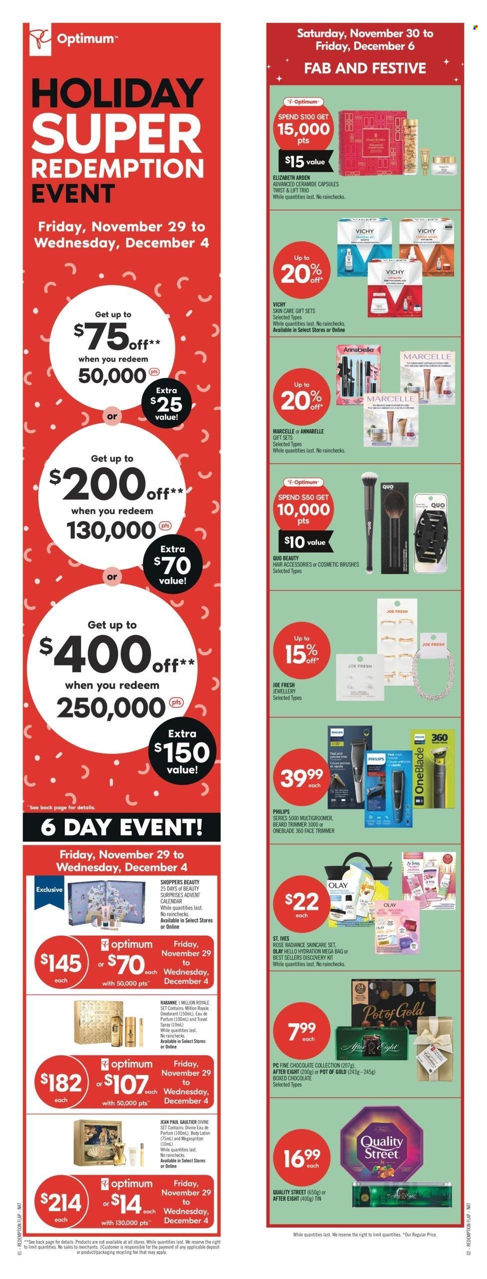 Shoppers Drug Mart flyer - November 30, 2024 - December 06, 2024. Page 1