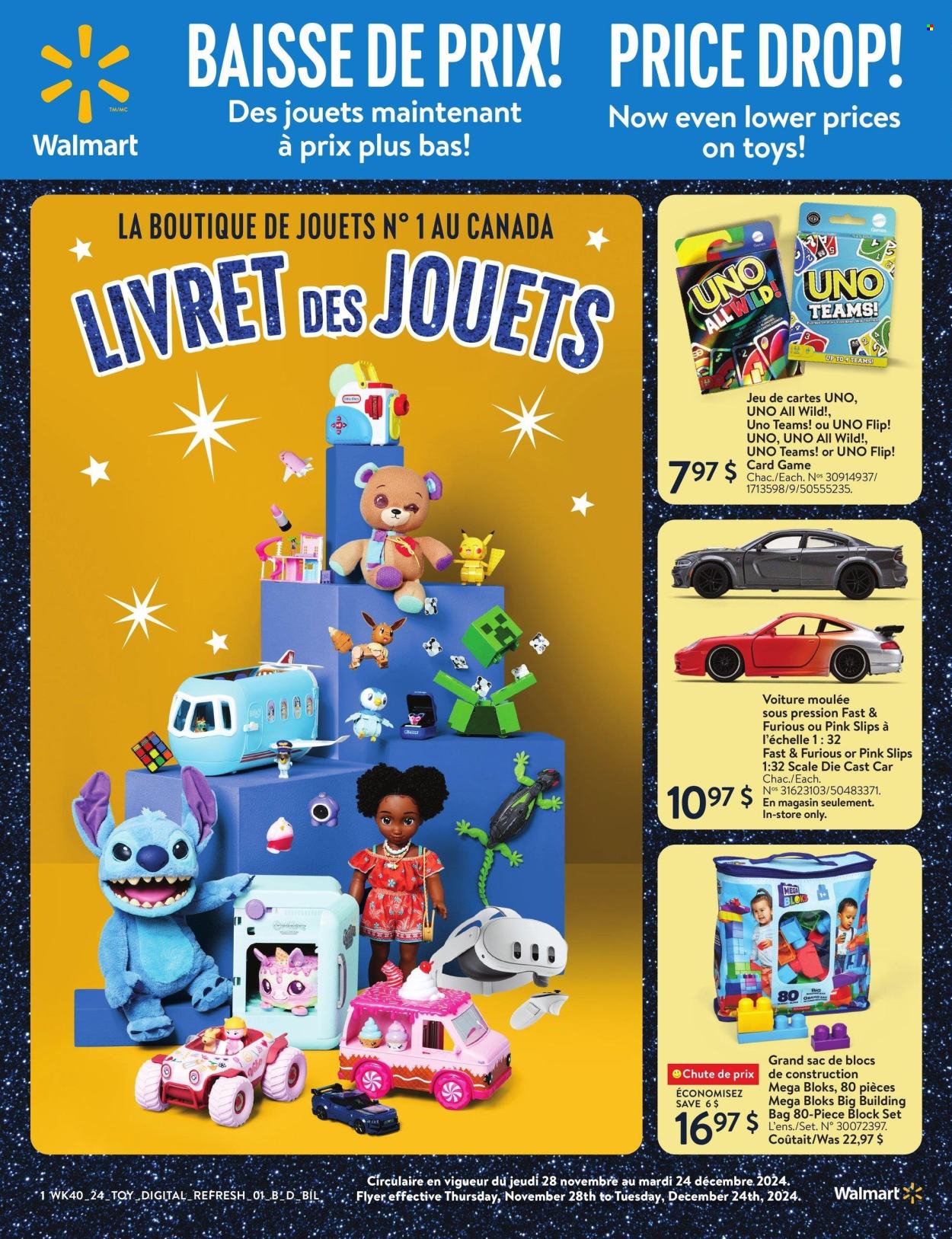 Walmart flyer - October 24, 2024 - December 24, 2024. Page 1
