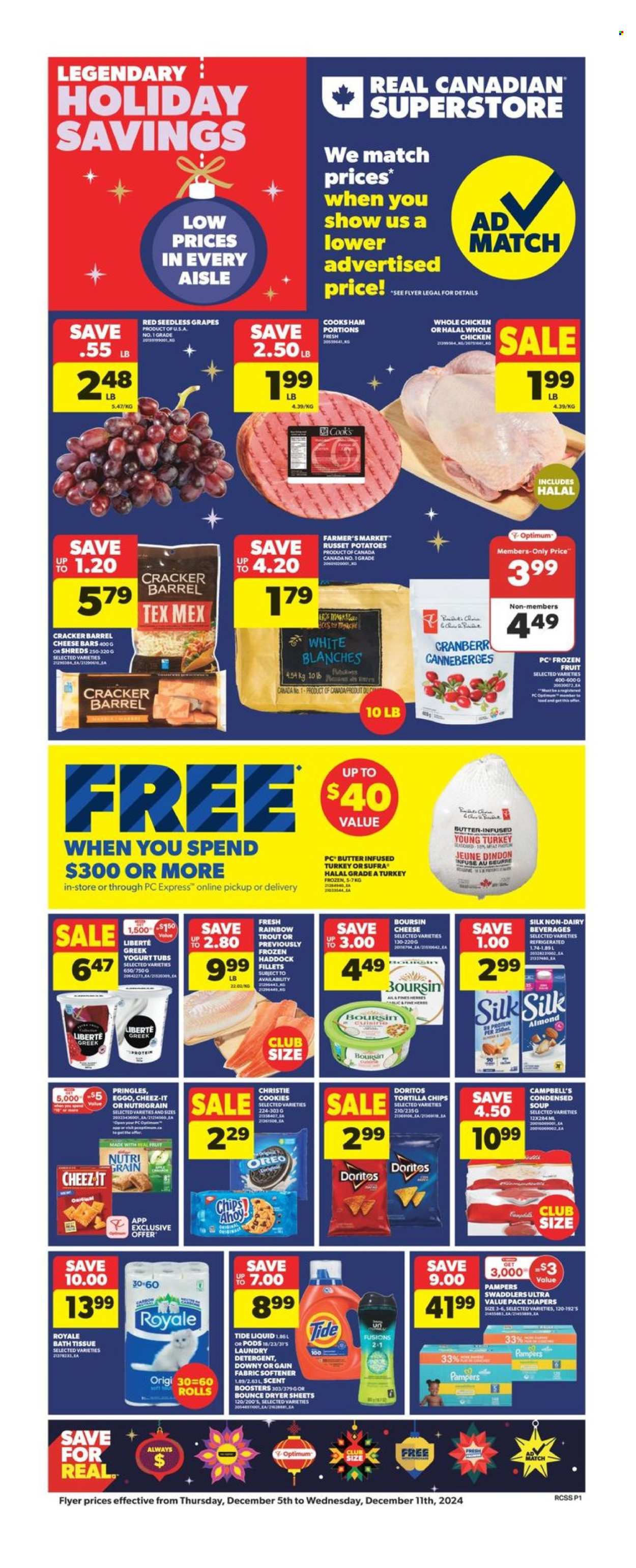 Real Canadian Superstore flyer - December 05, 2024 - December 11, 2024. Page 1