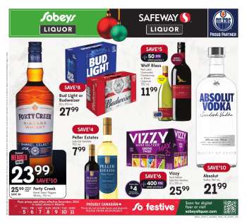 Sobeys Liquor Flyer - December 05, 2024 - December 11, 2024.