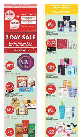 Shoppers Drug Mart Flyer - December 07, 2024 - December 12, 2024.