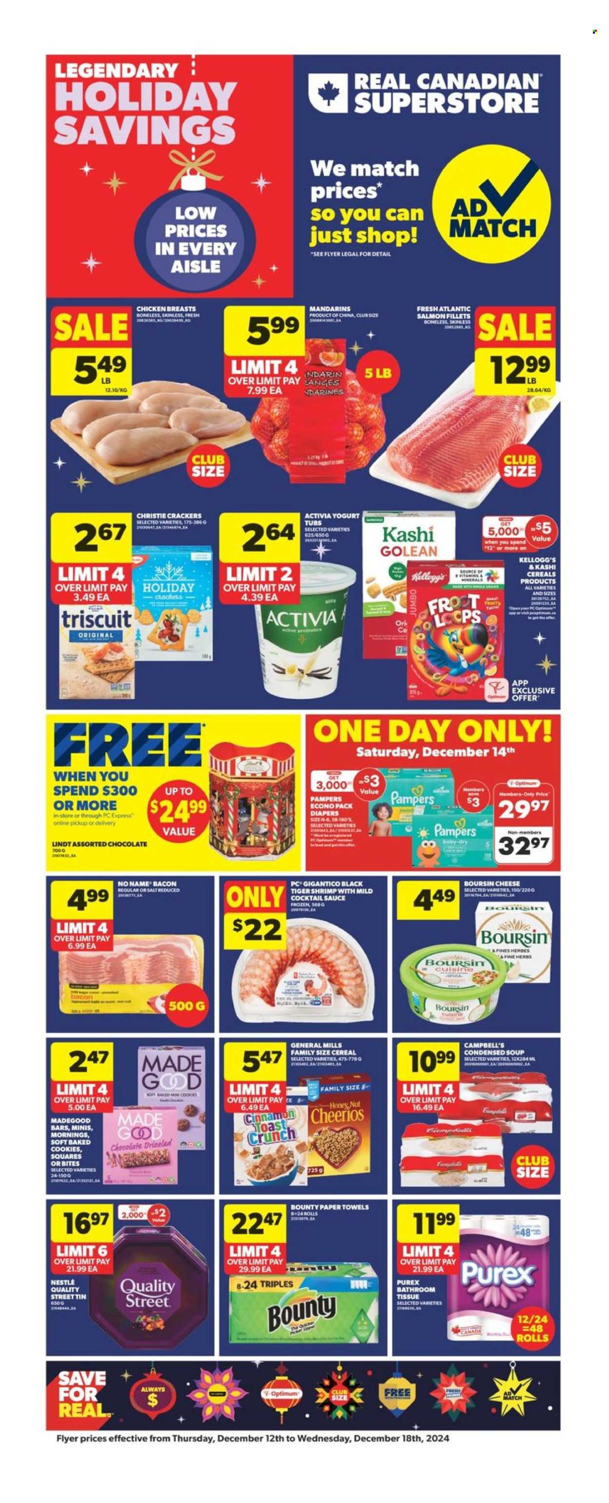Real Canadian Superstore flyer - December 12, 2024 - December 18, 2024. Page 1