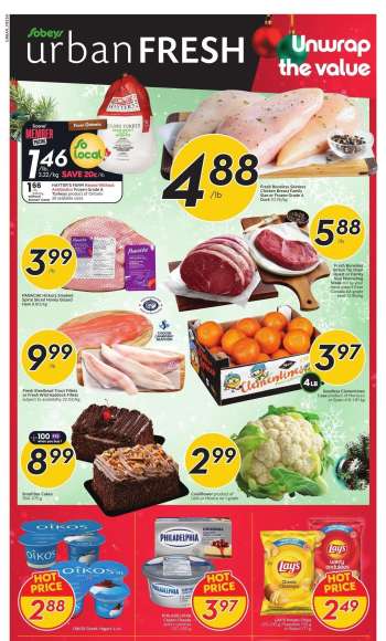 Circulaire Sobeys Urban Fresh - 12 Décembre 2024 - 18 Décembre 2024.