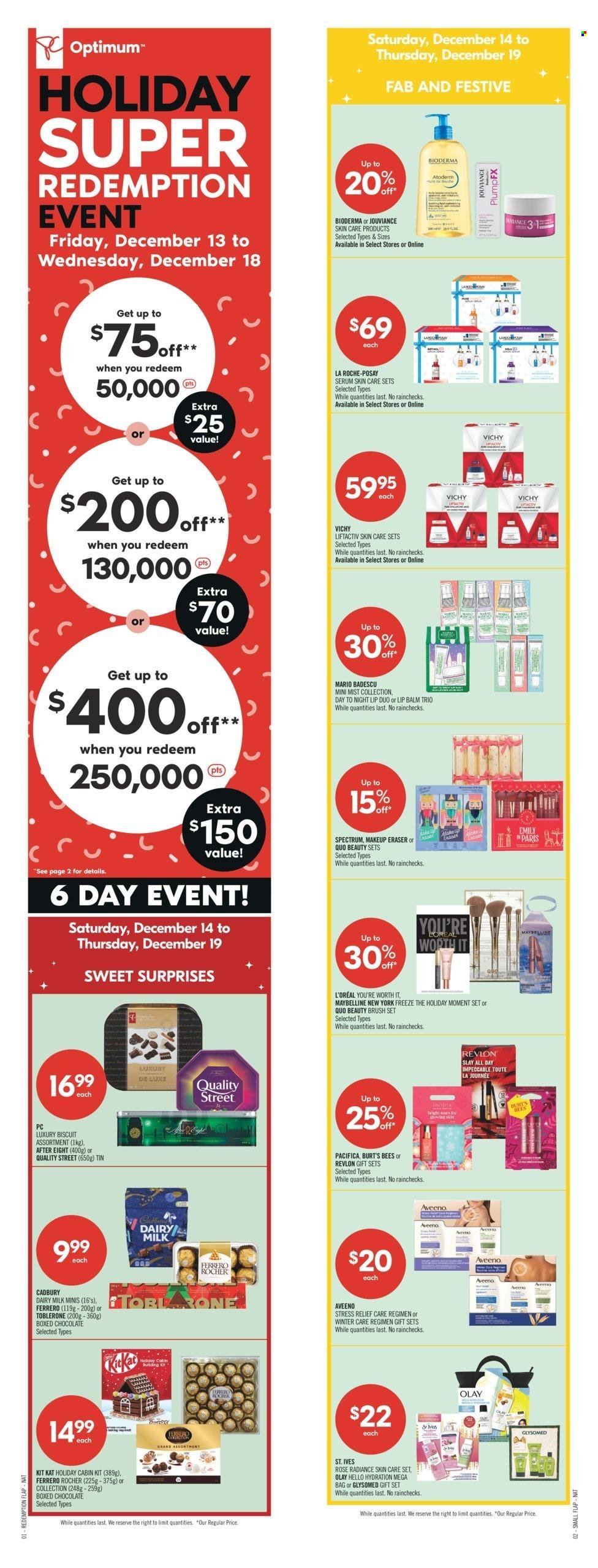 Shoppers Drug Mart flyer - December 14, 2024 - December 19, 2024. Page 1