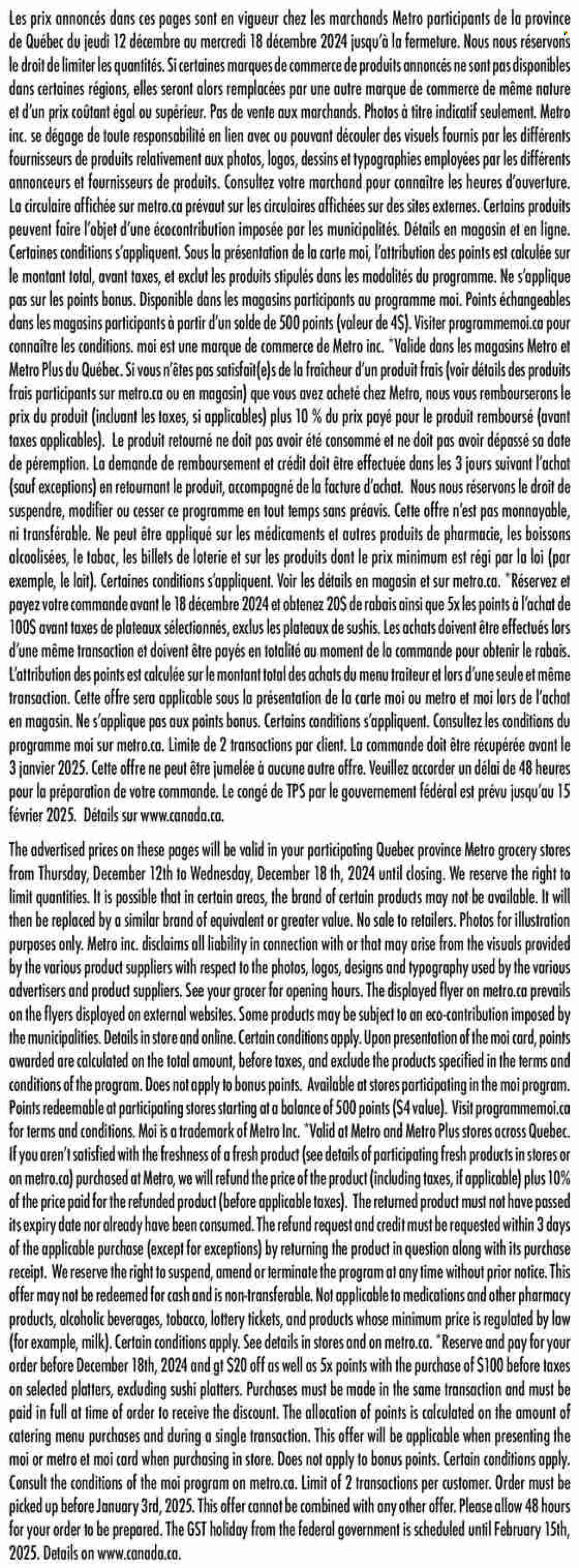 Metro flyer - December 12, 2024 - December 18, 2024. Page 22
