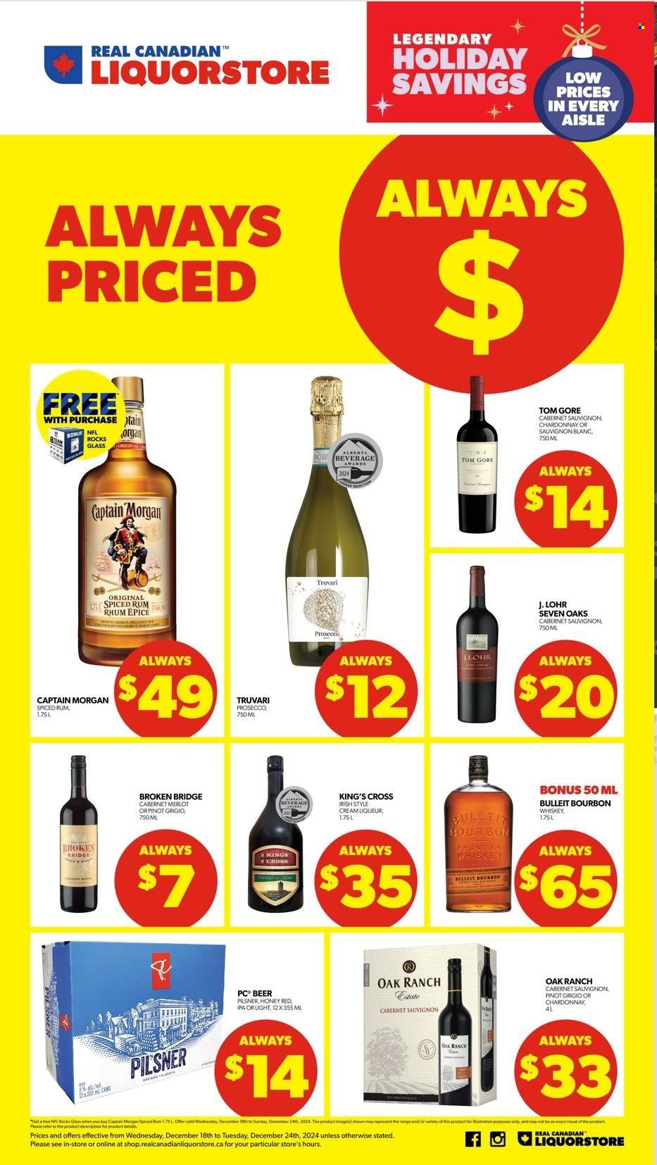Real Canadian Liquorstore flyer - December 18, 2024 - December 24, 2024. Page 1