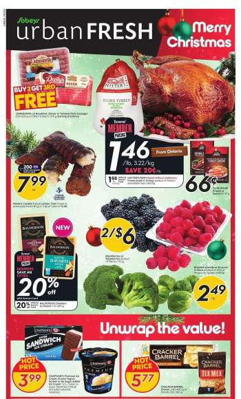 Circulaire Sobeys Urban Fresh - 19 Décembre 2024 - 25 Décembre 2024.