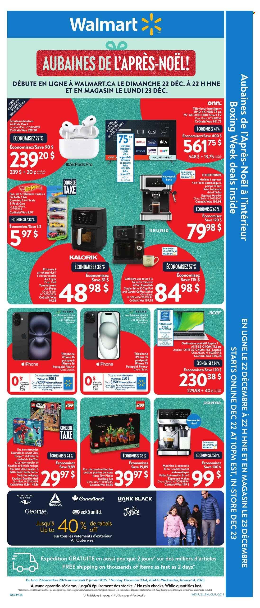 Walmart flyer - December 22, 2024 - January 01, 2025. Page 1