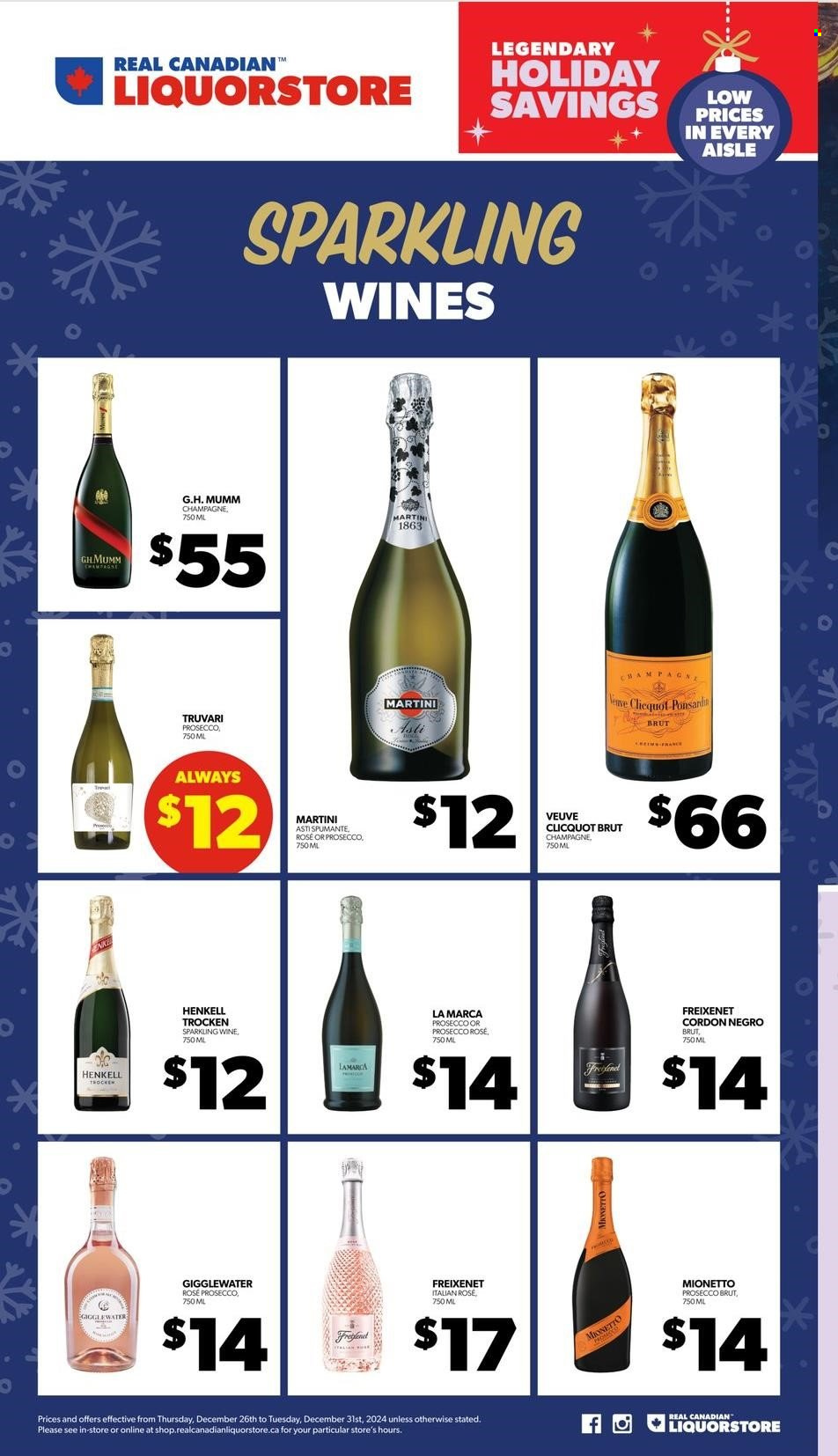 Real Canadian Liquorstore flyer - December 26, 2024 - December 31, 2024. Page 1