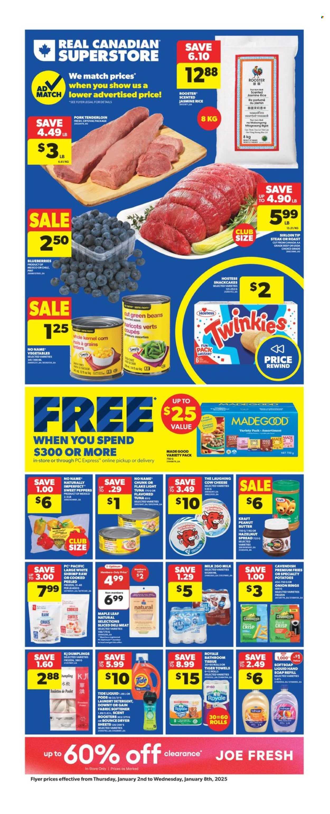Real Canadian Superstore flyer - January 02, 2025 - January 08, 2025. Page 1