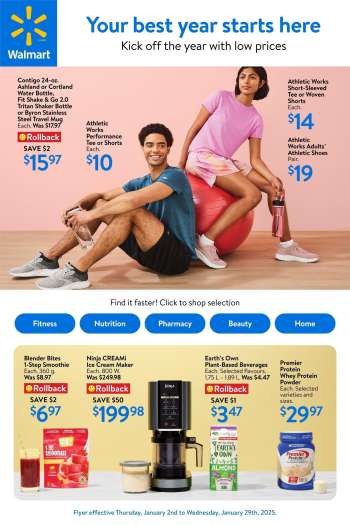 Walmart Flyer - January 02, 2025 - January 29, 2025.