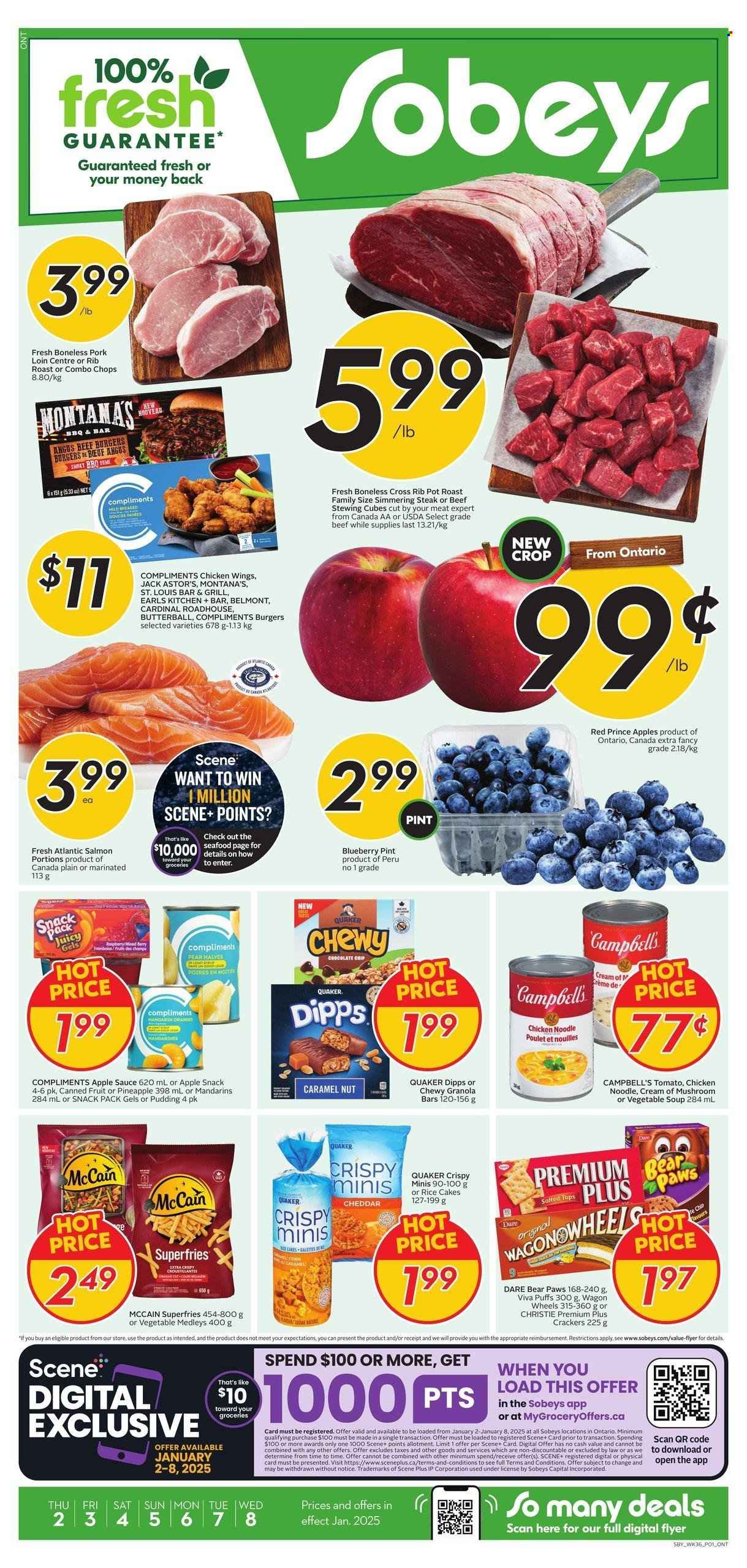 Sobeys flyer - January 02, 2025 - January 08, 2025. Page 1