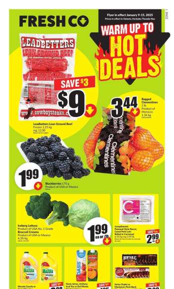 Circulaire FreshCo. - 09 Janvier 2025 - 15 Janvier 2025.
