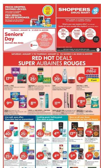 Shoppers Drug Mart Flyer - January 11, 2025 - January 16, 2025.